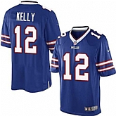 Nike Men & Women & Youth Bills #12 Kelly Blue Team Color Game Jersey,baseball caps,new era cap wholesale,wholesale hats